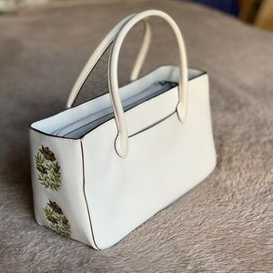 Adrienne Vittadini White Leather Purse